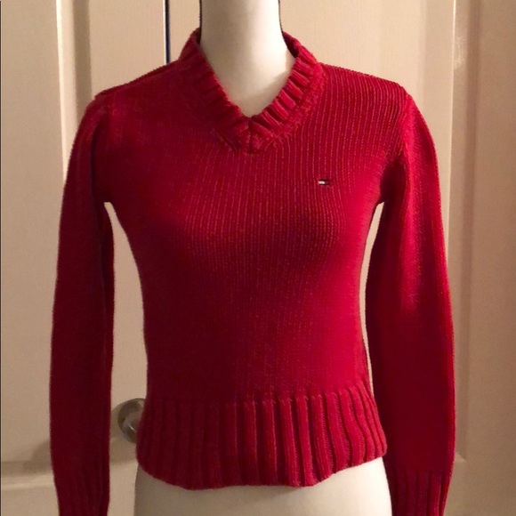 Tommy Hilfiger Sweaters - TOMMY HILFIGER Red Sweater - Size Small
